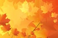 autumn bright natural background abstract maple leaves